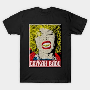 Erykah Badu 80s Pop Art Fan Art T-Shirt